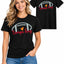 Womens Football Fan Cotton Tee Graphic We love City T Shirt