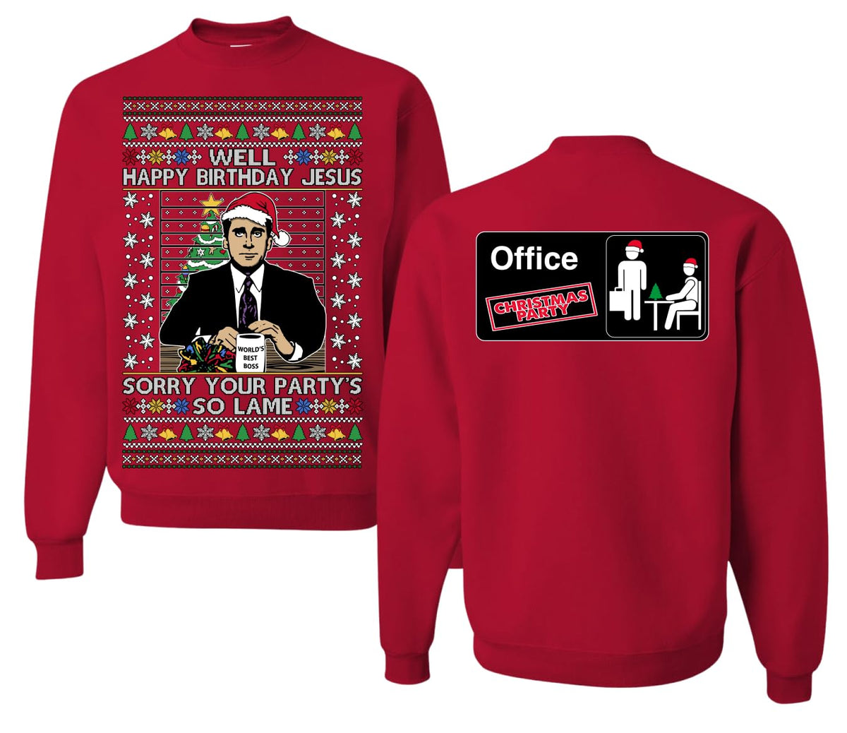 Well Happy Birthday Jesus Ugly Christmas Sweater Mens Womens Sweatshirt