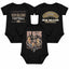 3-Pack Baby Bodysuit American Football Fan for Boys Girls Newborn Infant