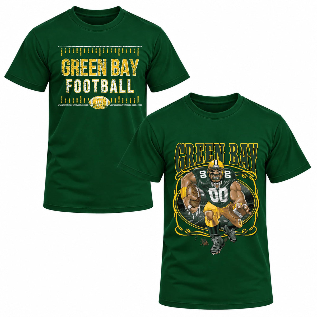 Football Fan 2 Pack Mens Tee Unisex Tshirt Graphic Football Team Tee