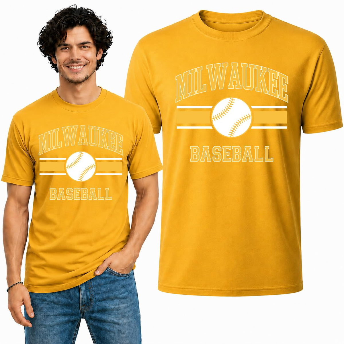 Milwaukee Fan Tee T-Shirt for Men and Women Graphic T-Shirt