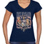 New England Fans NE Fantasy Football Sports Womens V-Neck Tee