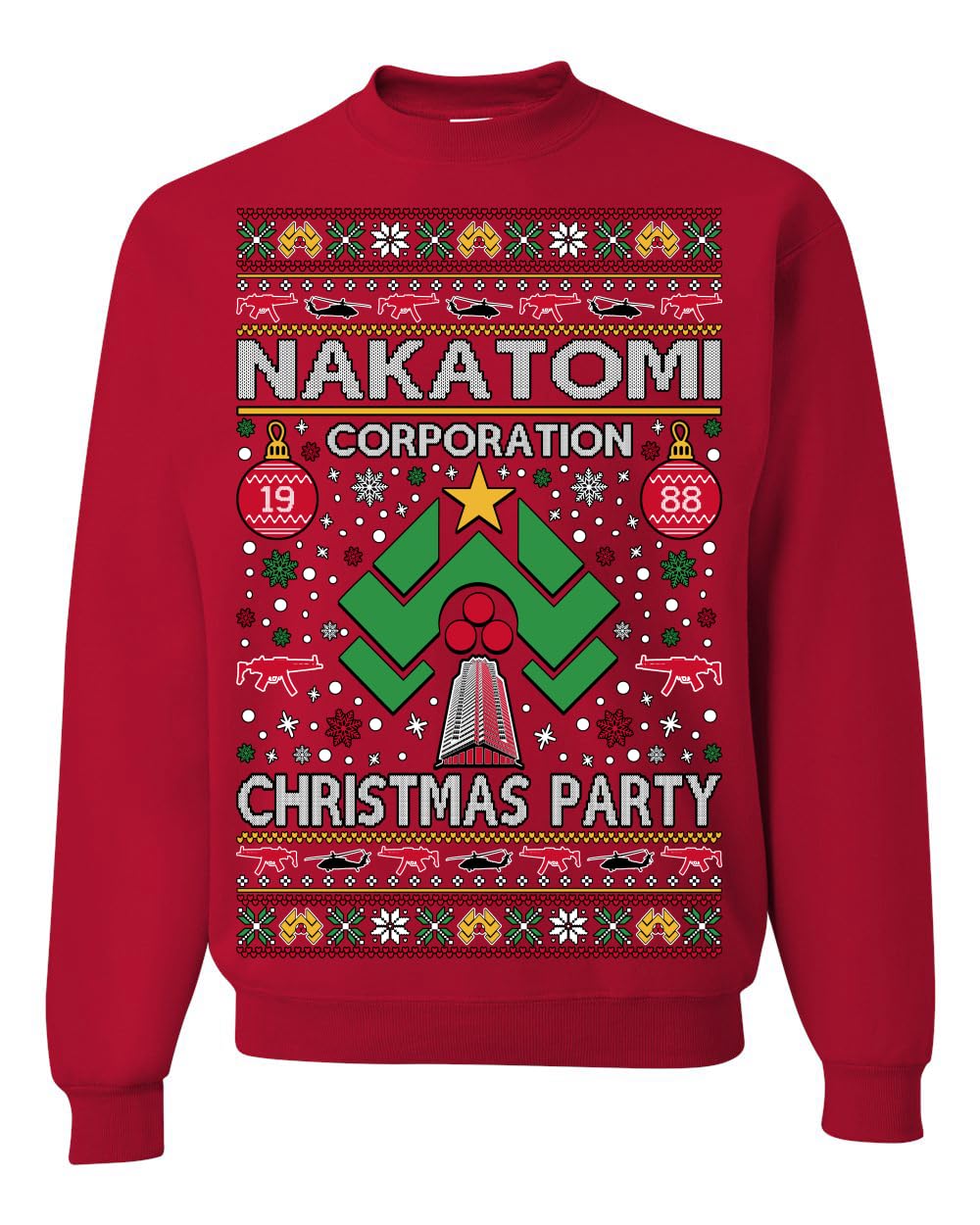 Nakatomi Christmas Party McClane Ugly Christmas Sweater Crewneck Sweatshirt