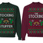 The Stocking, The Stocking Stuffer Couples  Matching Ugly Christmas Sweatshirts