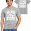 Legends Are Born Birthday T-Shirt, Mens Tee Gift Idea