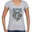 Grease The Poles Broad Street Phil Football Sports Womens Standard V-Neck Tee