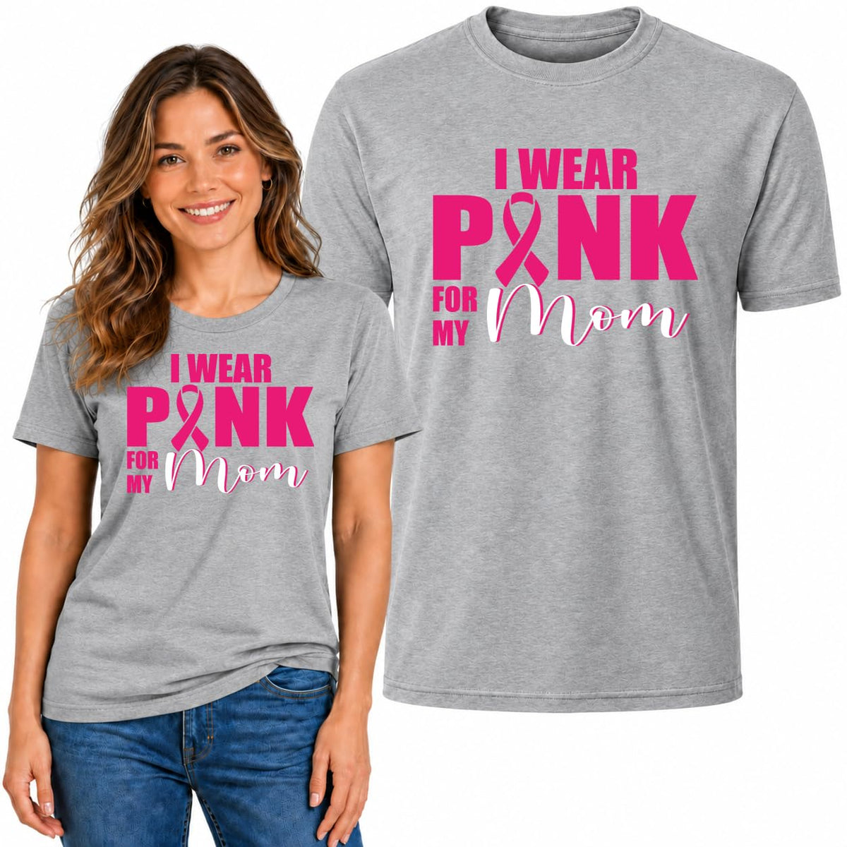 Breast Cancer Awareness Fight Cancer Tee Cancer Survivor Gift For Mom Wife Friend Aunt Sister Unisex Cotton T-Shirt