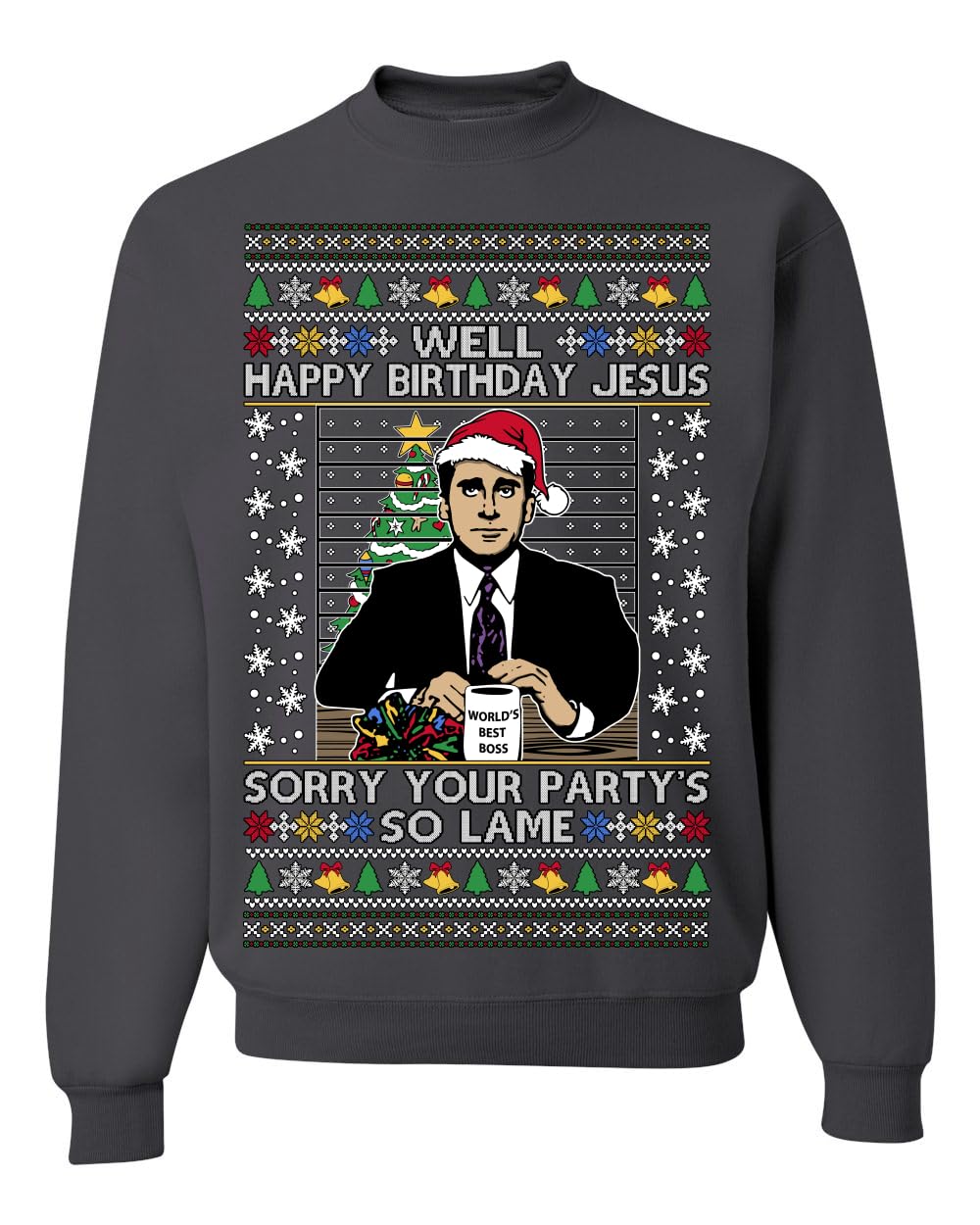 Well Happy Birthday Jesus Ugly Christmas Sweater Mens Womens Sweatshirt