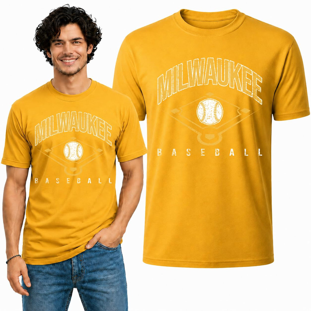 Milwaukee Fan Tee T-Shirt for Men and Women Graphic T-Shirt