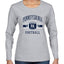 College Football Fan Vintage American Team Design, Retro USA Sports Women's Long Sleeve T-Shirt
