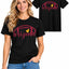 Womens Football Fan Cotton Tee Graphic We love City T Shirt