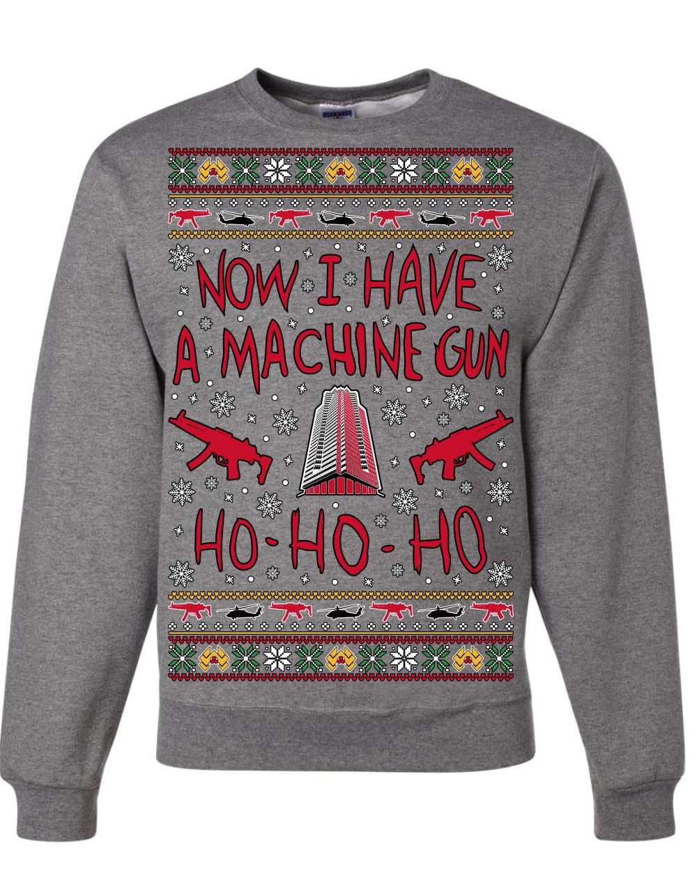 Nakatomi Christmas Party McClane Ugly Christmas Sweater Crewneck Sweatshirt