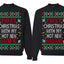 First Christmas With My Hot New Husband Wife Classic Newlywed Couple Sweatshirt