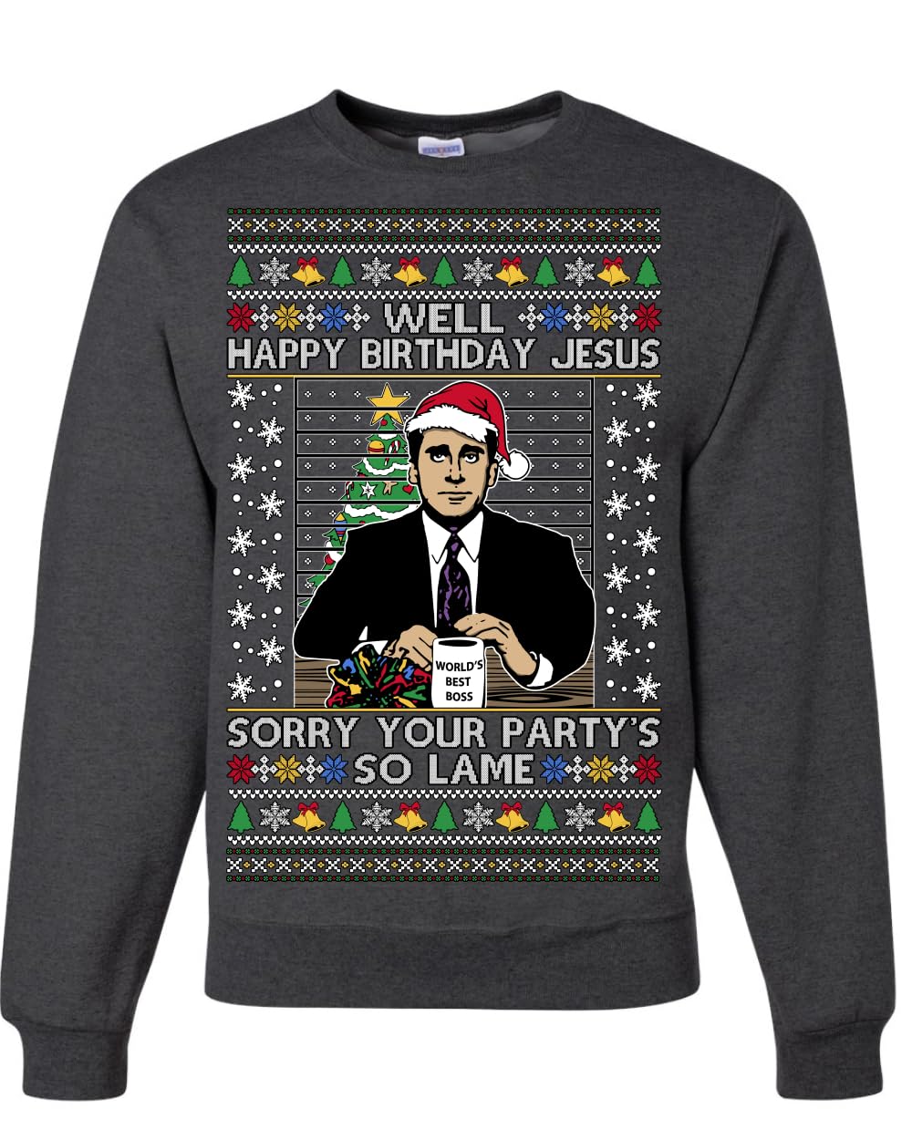 Well Happy Birthday Jesus Ugly Christmas Sweater Mens Womens Sweatshirt