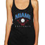 American Baseball Fan Vintage Distressed Field Sports Gift Tri-Blend Racerback Tank