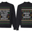 Merry And Bright Couples Ugly Christmas Sweater Crewneck Sweatshirt