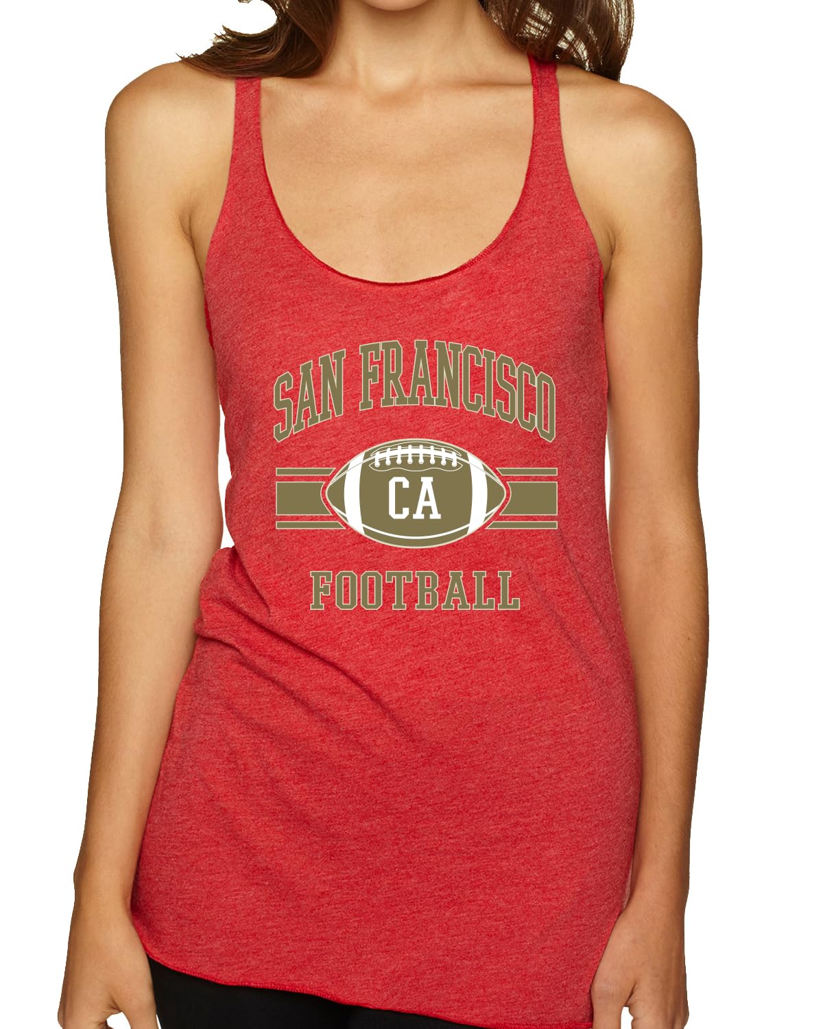 San Francisco Fan | SF Fantasy Football Sports Women's Triblend Racerback Tank
