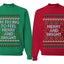 Merry And Bright Couples Ugly Christmas Sweater Crewneck Sweatshirt