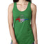 Ford Mustang Shirt USA Flag Mustang Emblem Cars and Trucks Ladies Racerback Tank Top