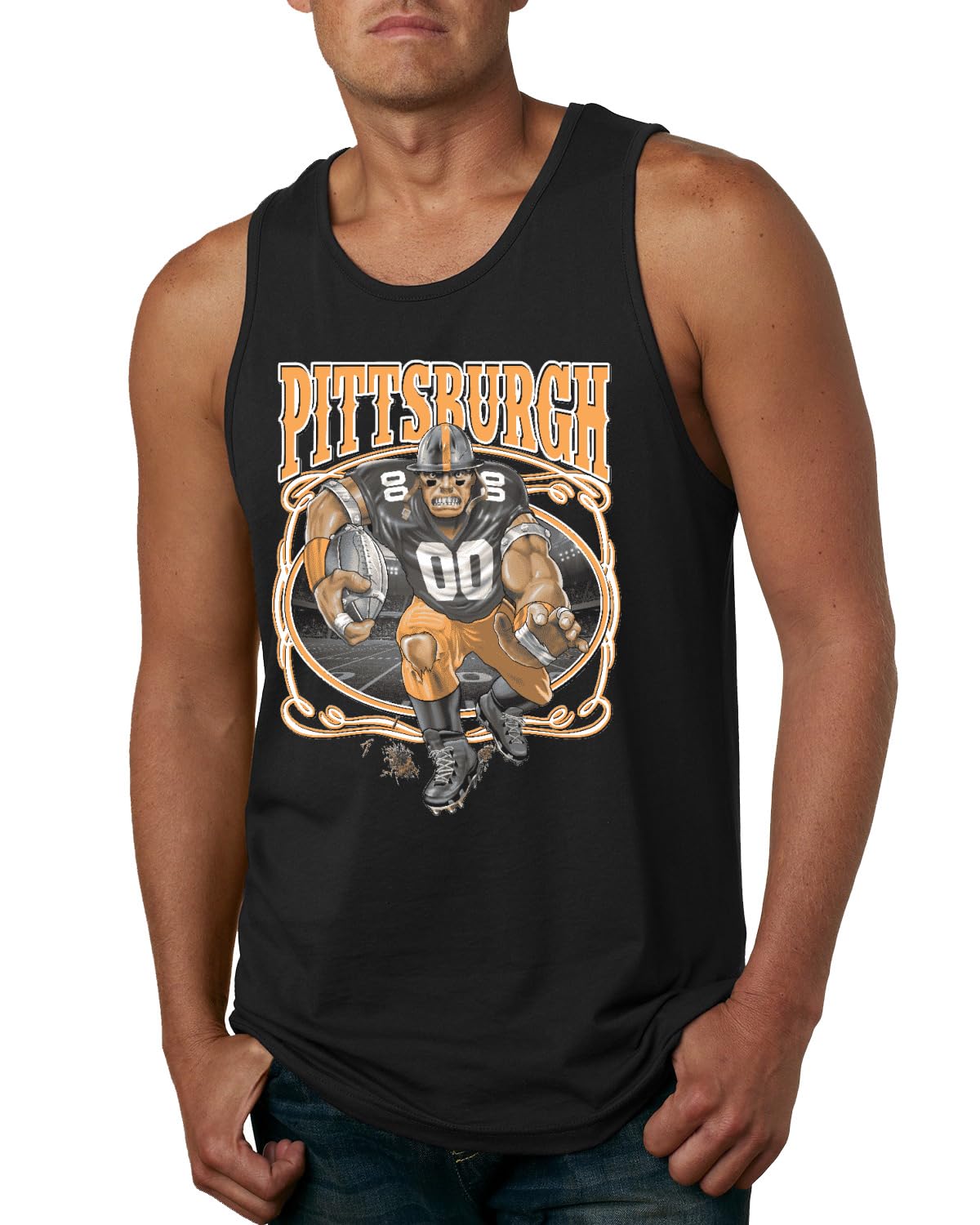 Pittsburgh Fan Pit Fantasy Football Sports Mens Tank Top