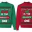 She is Naughty One, He is the Naughty One Funny Couples Sweatshirt
