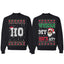 Where My Ho's At? Ugly Christmas Couples Sweaters Adult Him Hers Matching Unisex Holiday Sweatshirts