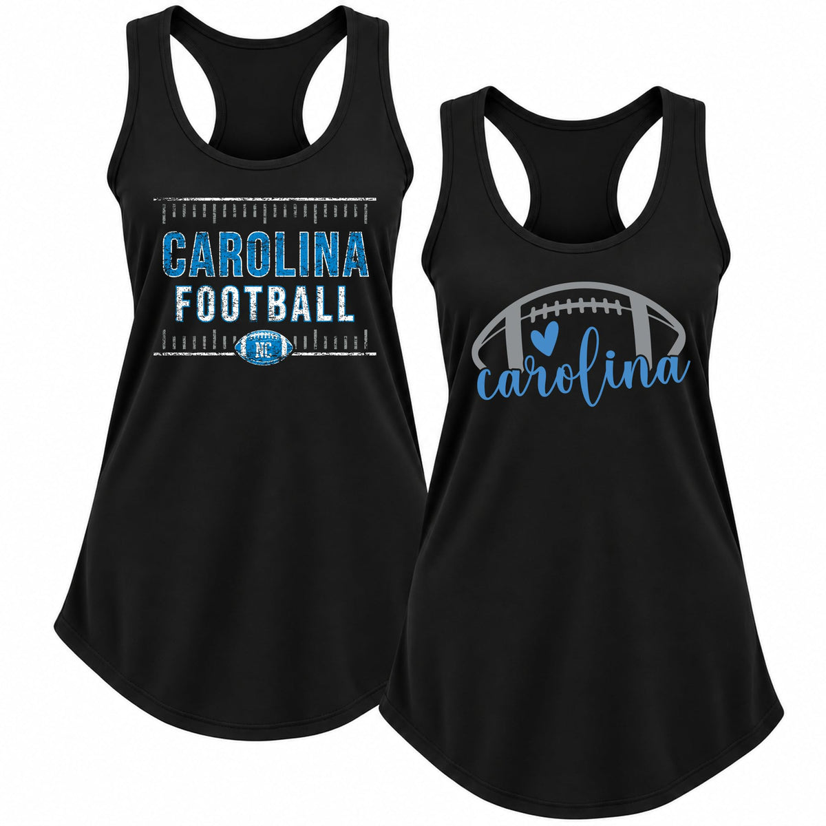 Vintage American Football Team 2 Pack Sports Ladies Racerback Tank Top