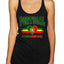 Flag Heart Soccer Fan | Women's Novelty Shirt | Game Day Gift for Her Tri-Blend Racerback Tank Top
