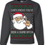 Santa Knows You've Been a Dumb Bitch Funny Vulgar Ugly Christmas Sweater