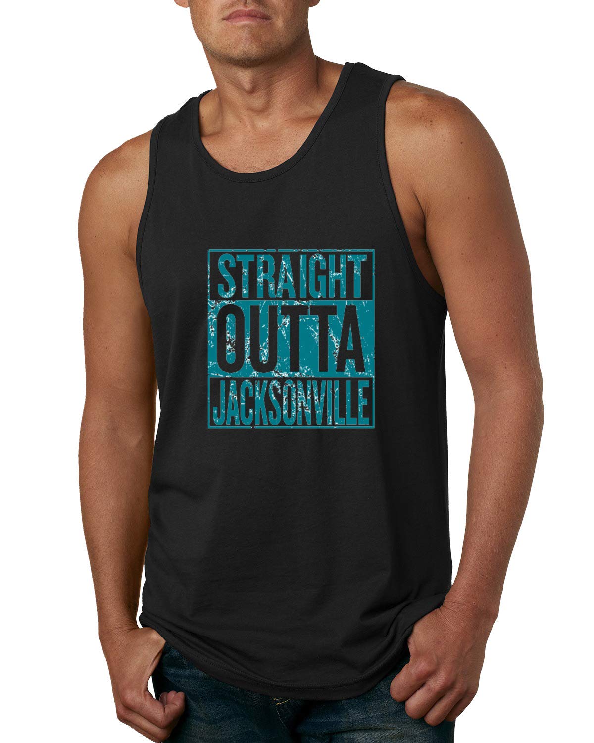 Straight Outta State Fan Fantasy Sports Mens Graphic Tank Top