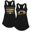 Vintage American Football Team 2 Pack Sports Ladies Racerback Tank Top