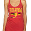 Flag Heart Soccer Fan | Women's Novelty Shirt | Game Day Gift for Her Tri-Blend Racerback Tank Top