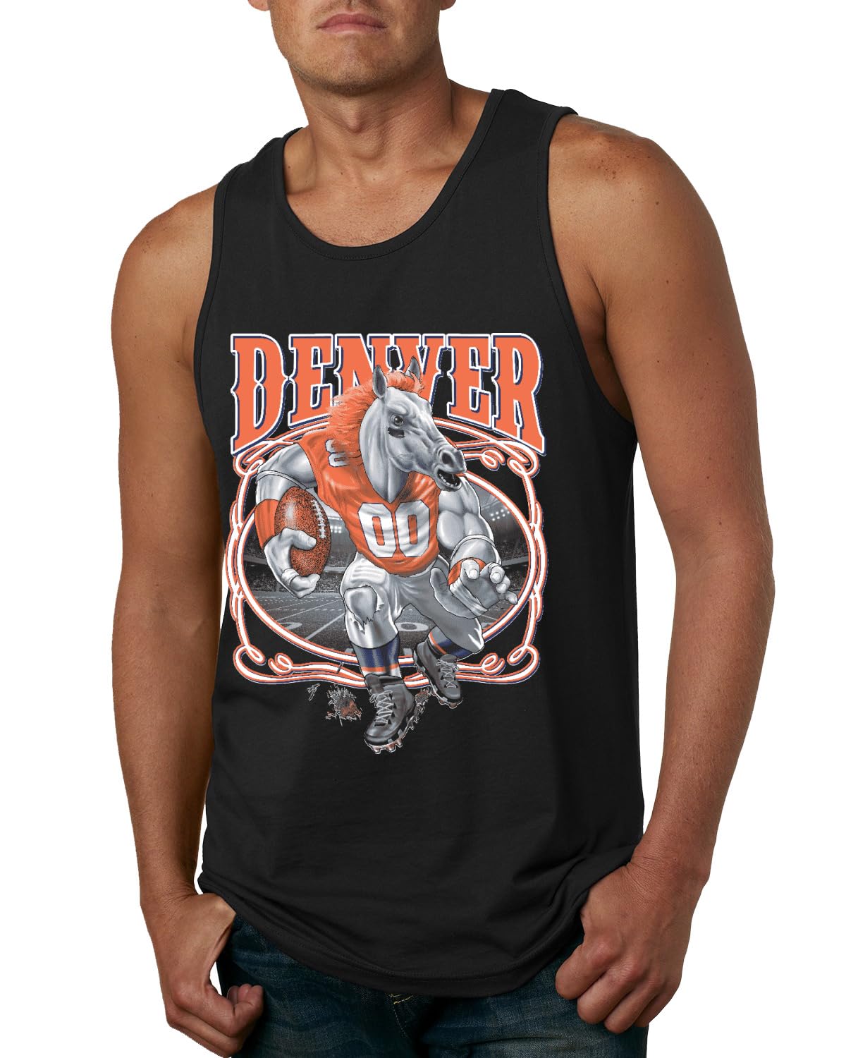Denver Fan | DEN Fantasy Football Sports Mens Tank Top