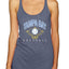 American Baseball Fan Vintage Distressed Field Sports Gift Tri-Blend Racerback Tank