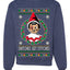 Snitches Get Stitches Ugly Christmas Sweater Unisex Crewneck Sweatshirt