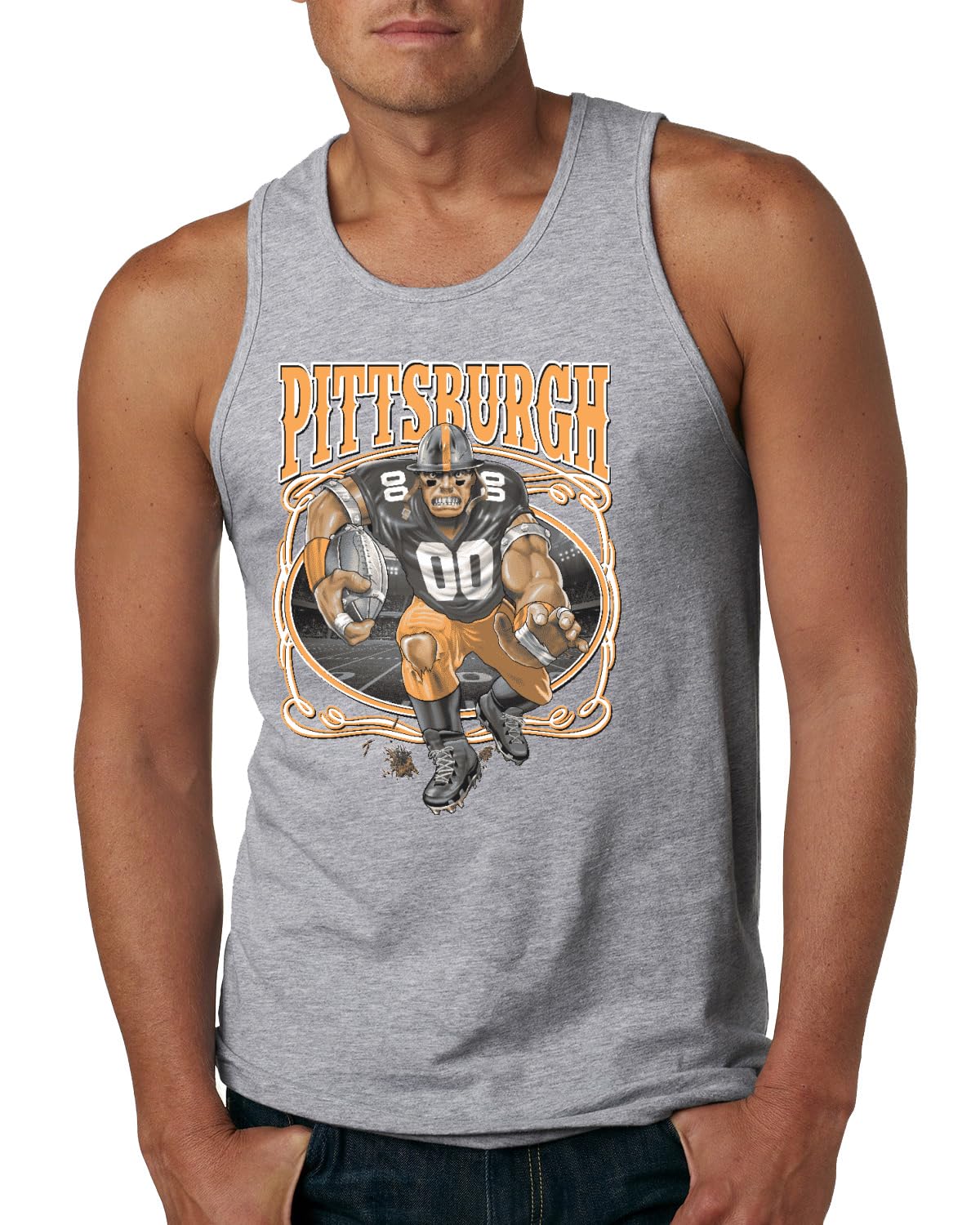 Pittsburgh Fan Pit Fantasy Football Sports Mens Tank Top