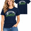 Womens Football Fan Cotton Tee Graphic We love City T Shirt