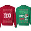 Where My Ho's At? Ugly Christmas Couples Sweaters Adult Him Hers Matching Unisex Holiday Sweatshirts