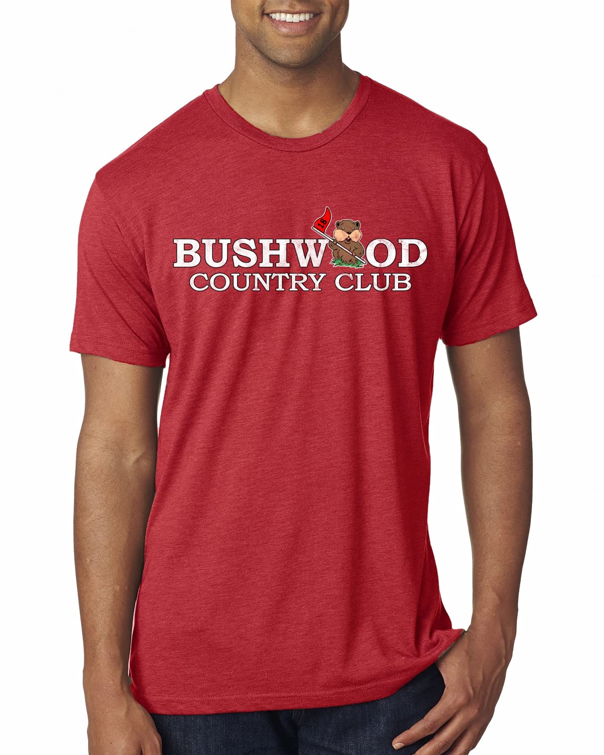 Bushwood Country Funny Golfing Shirt Humor Mens Premium Tri Blend T-Shirt