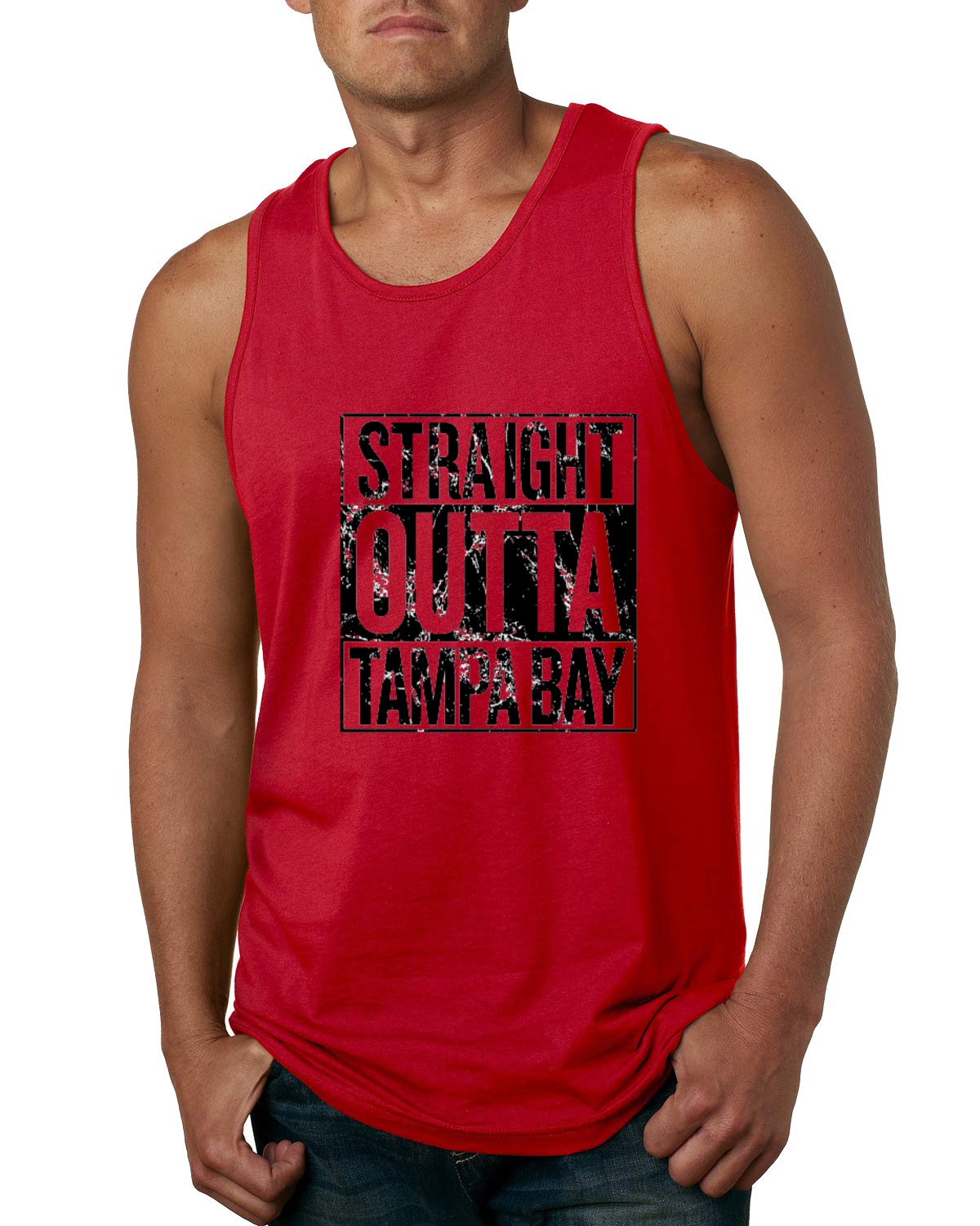 Straight Outta State Fan Fantasy Sports Mens Graphic Tank Top