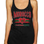 Flag Heart Soccer Fan | Women's Novelty Shirt | Game Day Gift for Her Tri-Blend Racerback Tank Top
