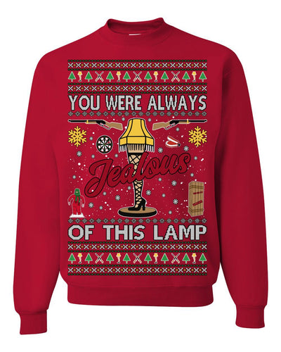 Fragile Leg Lamp Ugly Christmas Sweater Unisex Crewneck Graphic Sweatshirt