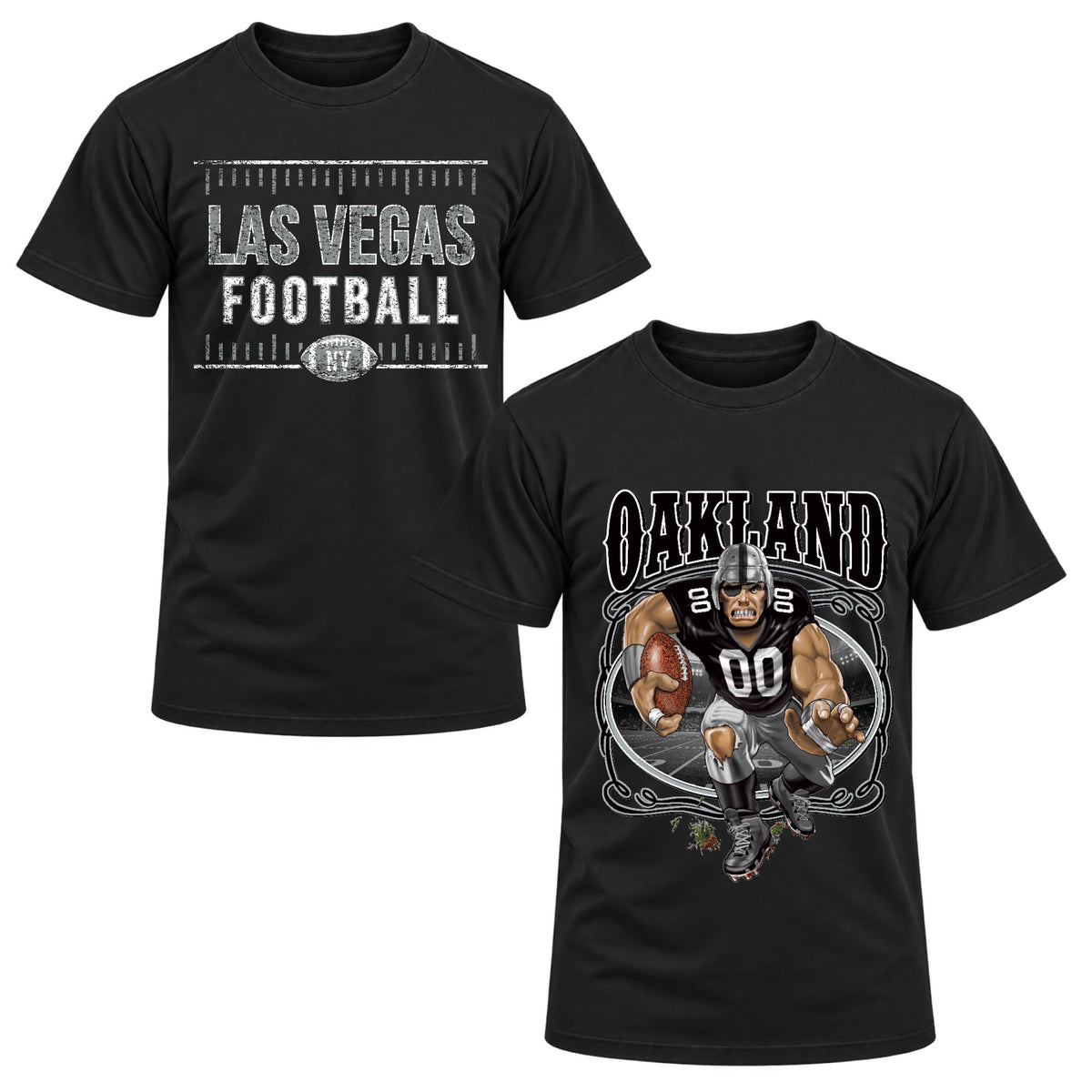 Football Fan 2 Pack Mens Tee Unisex Tshirt Graphic Football Team Tee