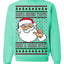 Santa Knows You've Been a Dumb Bitch Funny Vulgar Ugly Christmas Sweater