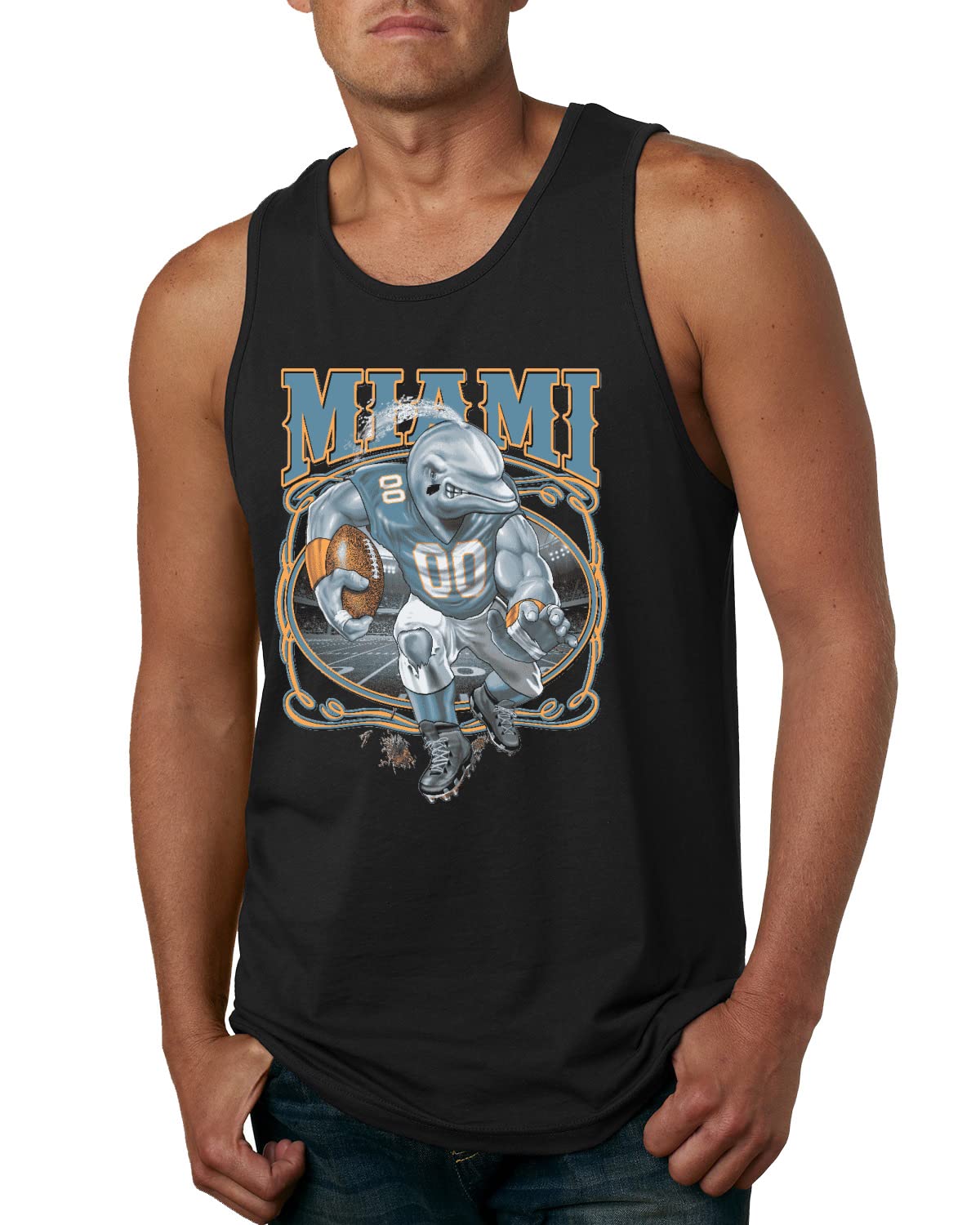 Miami Fans Fantasy Football Sports Mens Tank Top