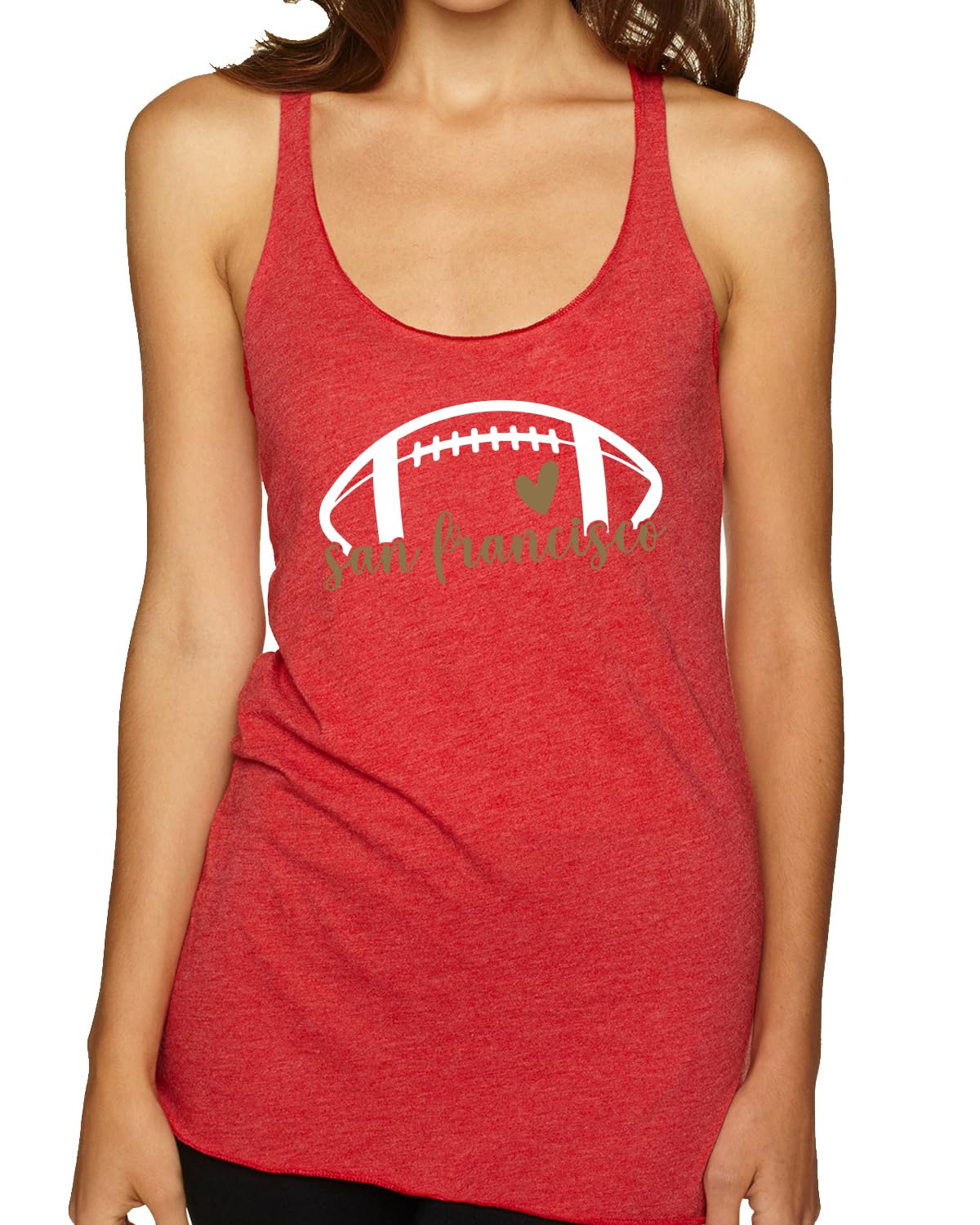 San Francisco Fan | SF Fantasy Football Sports Women's Triblend Racerback Tank