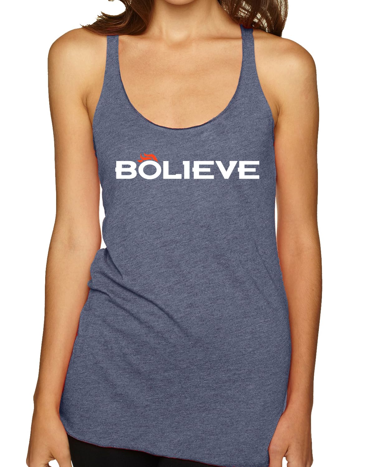 DEN Fantasy Football Sports Women's Triblend Racerback Tank