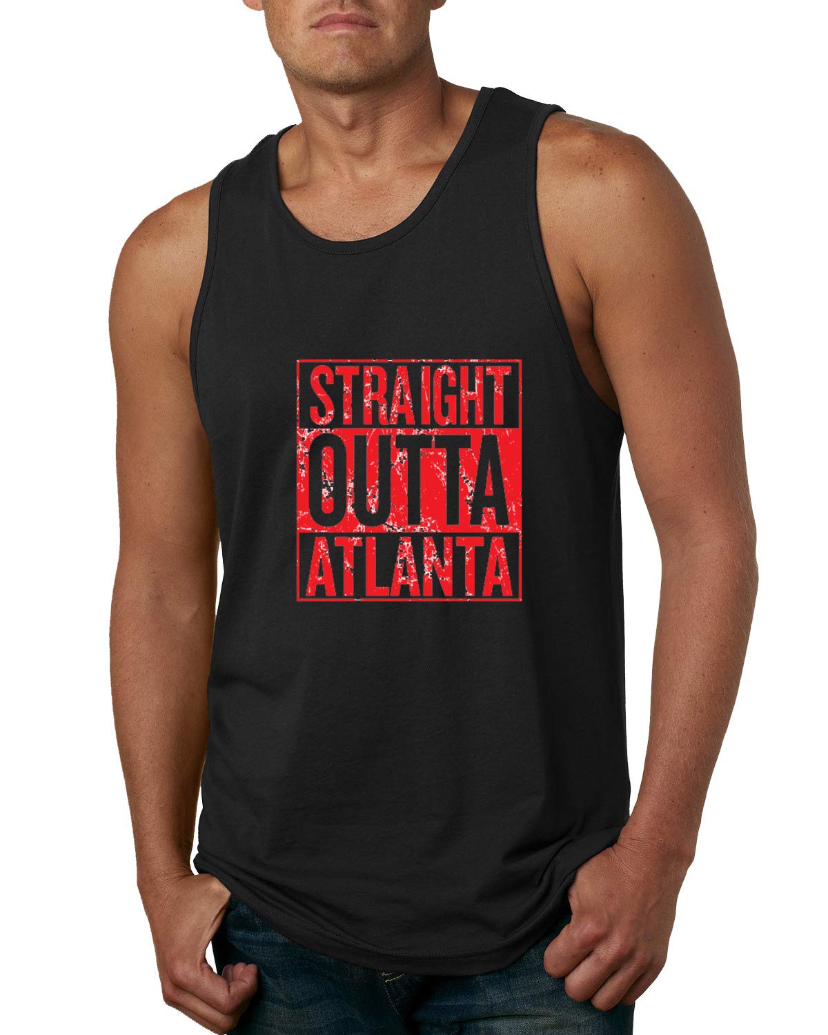 Straight Outta State Fan Fantasy Sports Mens Graphic Tank Top