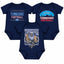 3-Pack Baby Bodysuit American Football Fan for Boys Girls Newborn Infant
