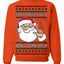 Santa Knows You've Been a Dumb Bitch Funny Vulgar Ugly Christmas Sweater